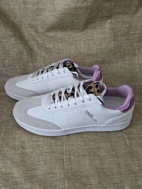 Cavalli Class by Roberto Cavalli sneakers white leather Pink Metallic Leopard